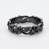 Cold Black Rose Statement Ring