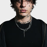 Cold Stainless Rivet Splice Choker