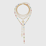 Cold Cross Luxe Layer Necklace Set