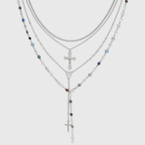 Cold Cross Luxe Layer Necklace Set