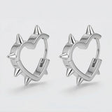 Cold Heart Pulse Stud Earrings
