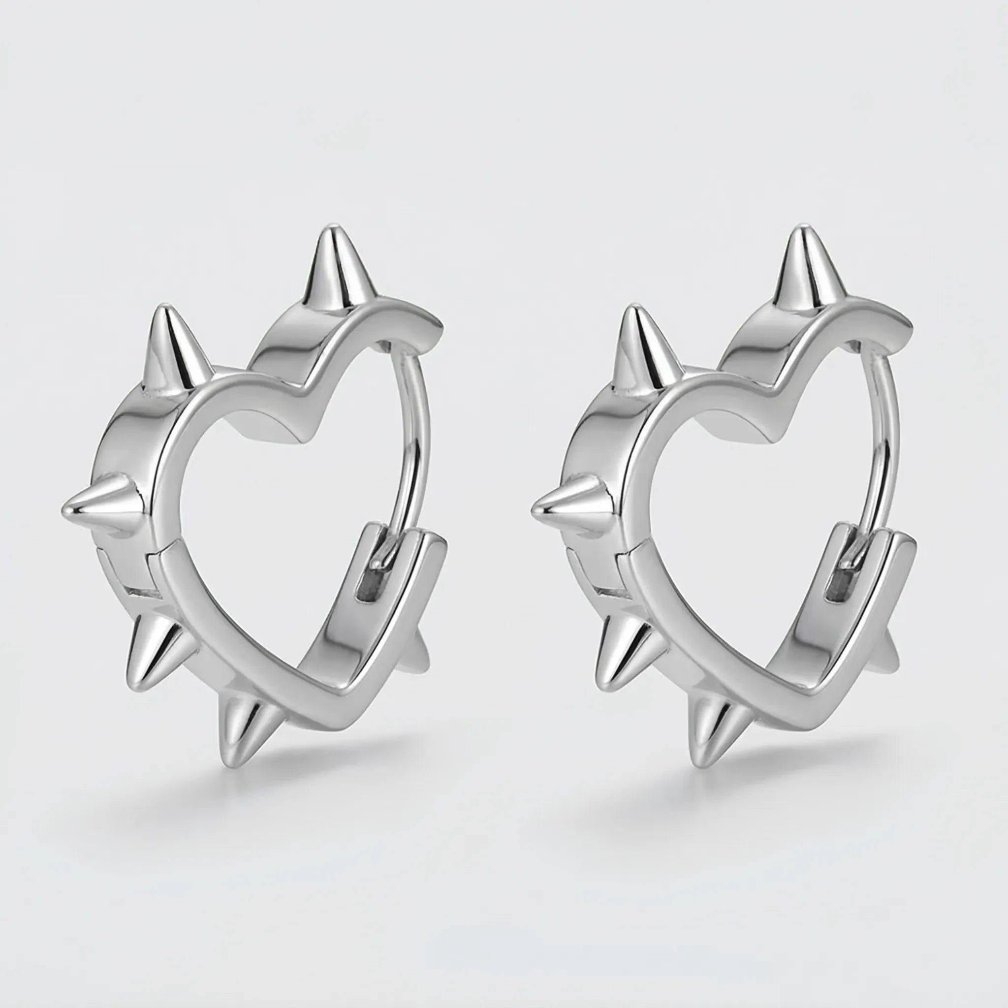 Cold Heart Pulse Stud Earrings