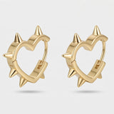 Cold Heart Pulse Stud Earrings