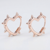 Cold Heart Pulse Stud Earrings