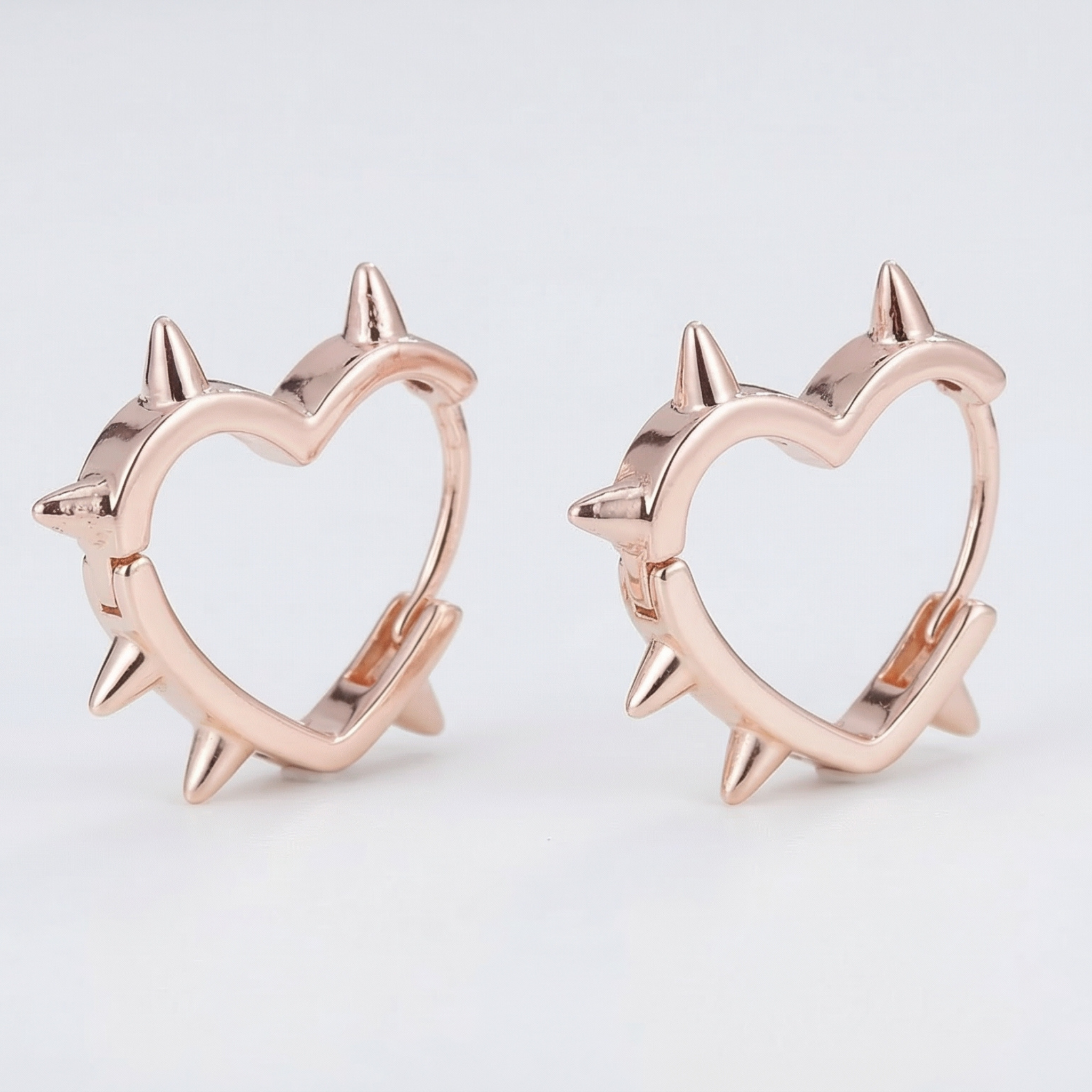 Cold Heart Pulse Stud Earrings