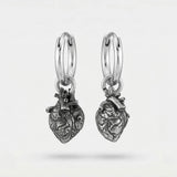 Cold Viking Knot Heart Earrings