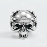 Cold Dragon Skull Steel Ring