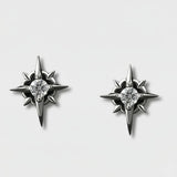 Cold Black CZ Star Studs