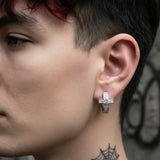 Cold Crystal Cross Huggies — Street Faith