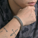 Cold 10MM Steel Link Bracelet — Locked In