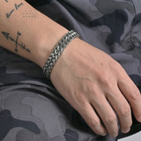 Cold 10MM Steel Link Bracelet — Locked In