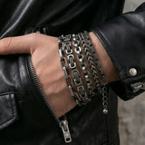 Cold Byzantine Chain Bracelet — Vintage Weight