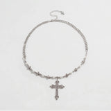 Cold Vintage Cross Bead Chain