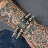Cold Double Spike Punk Bracelet