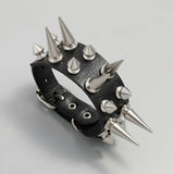 Cold Double Spike Punk Bracelet
