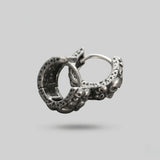 Cold Phantom Skull Hoop Earrings