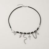 Cold 90s Grunge Charms Necklace