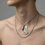 Cold Combat Tag & Bullet Necklace