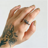 Cold 316L Retro Gothic Steel Ring