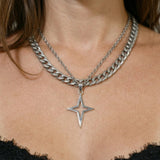 Cold Dual Star Cuban Chain
