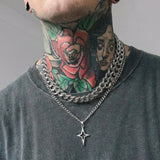 Cold Dual Star Cuban Chain