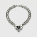 Cold Thorn Heart Radiance Necklace