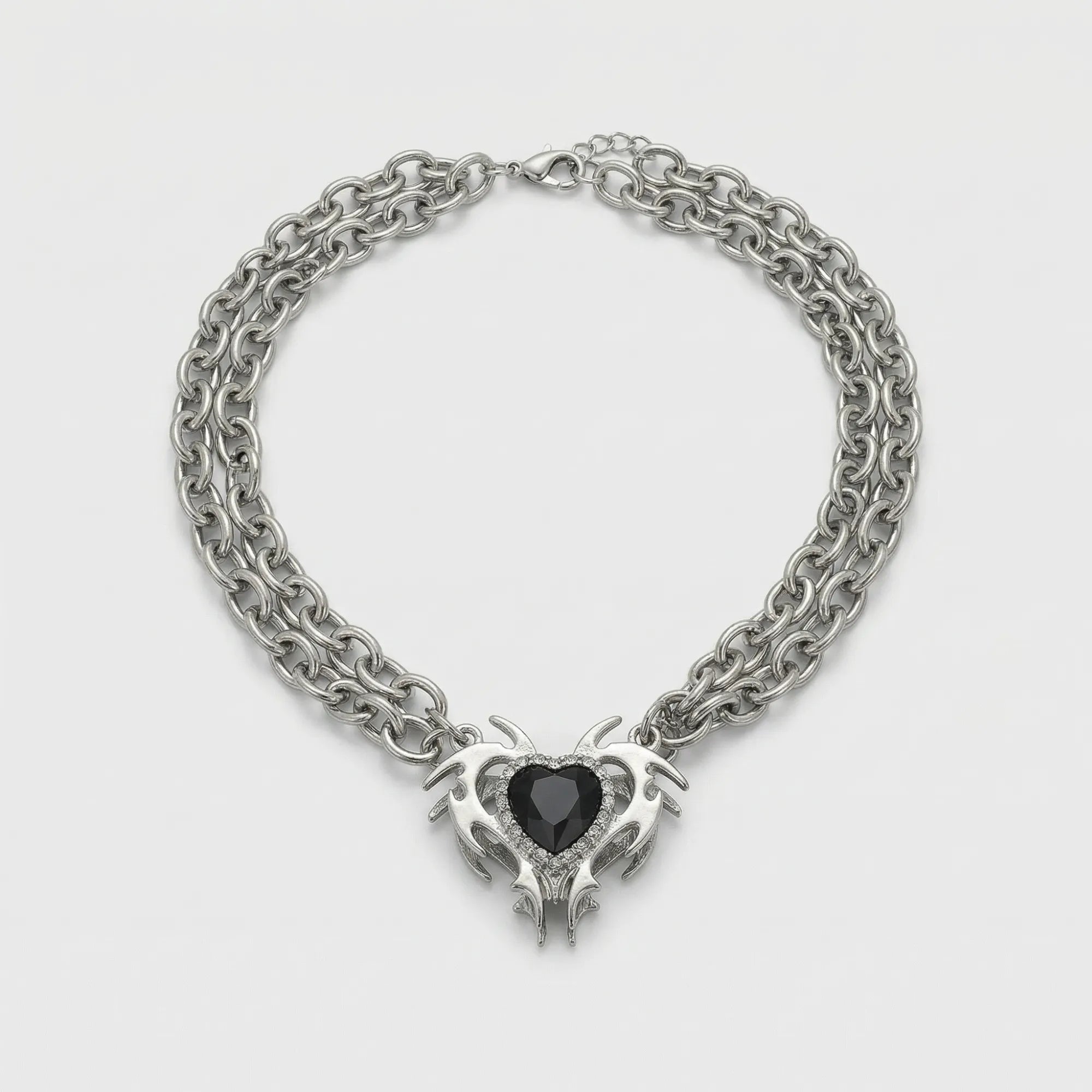 Cold Thorn Heart Radiance Necklace