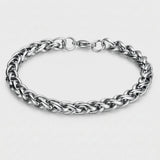 Cold Twist Rope Chain Bracelet — Clean Weight