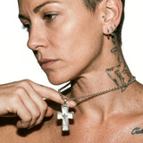 Cold Ivory Cross Chain