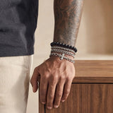 Cold Cross Stack Bracelet Set – 4pc Gothic Christian Style Jewellery