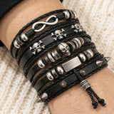 Cold Gothic Spike Bracelet Set