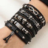 Cold Gothic Spike Bracelet Set