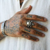 Cold Dragon Skull Steel Ring