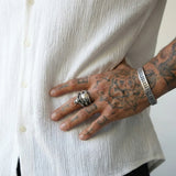 Cold Dragon Skull Steel Ring