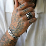 Cold Titan Skull Statement Ring
