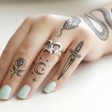 Cold Sterling Skull Ring