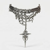 Cold Cyber Cross Necklace