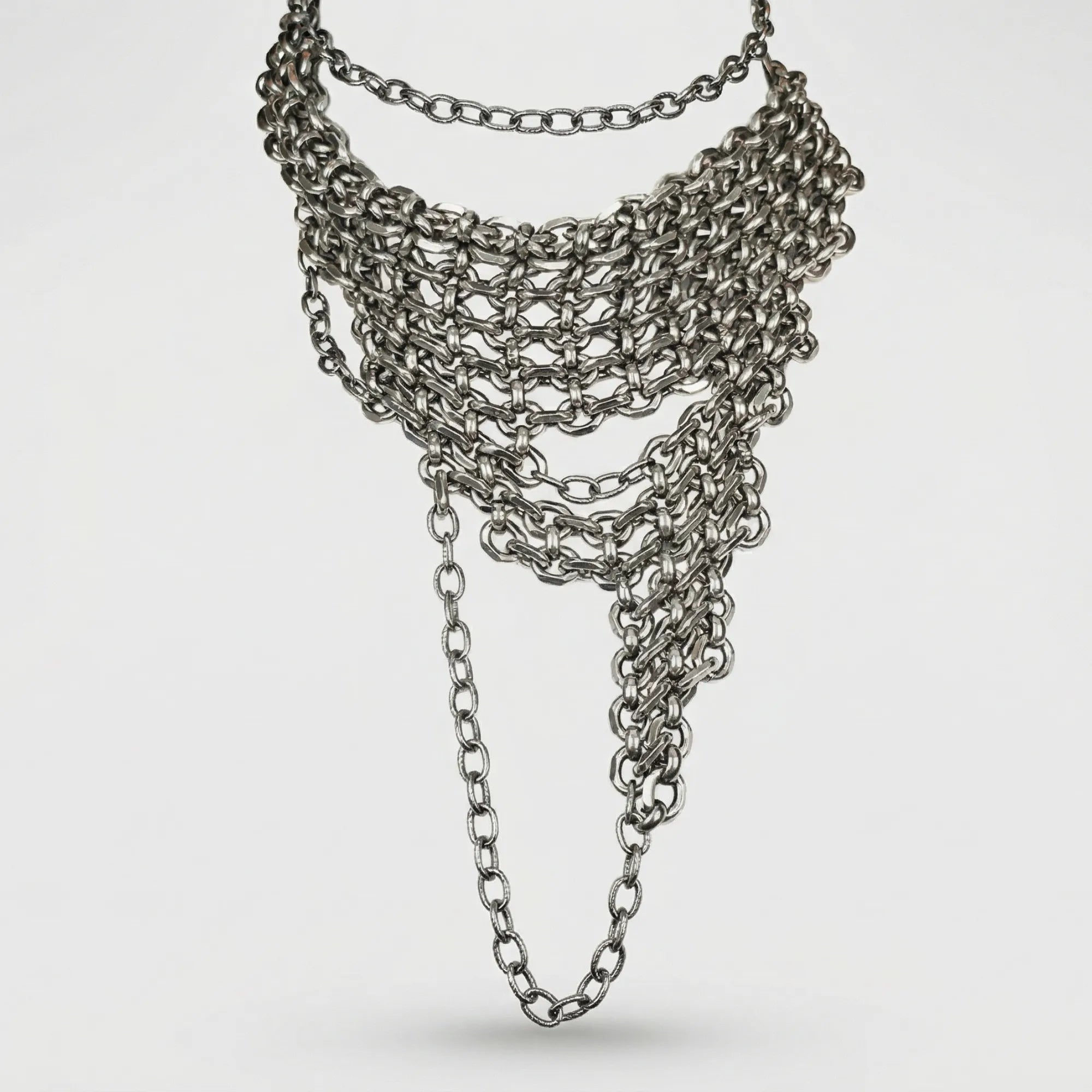 Cold Cyber Cross Necklace
