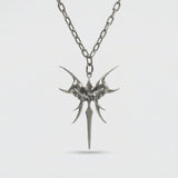 Cold Cyber Cross Necklace
