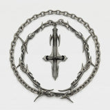 Cold Cyber Cross Necklace