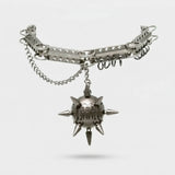 Cold Cyber Cross Necklace