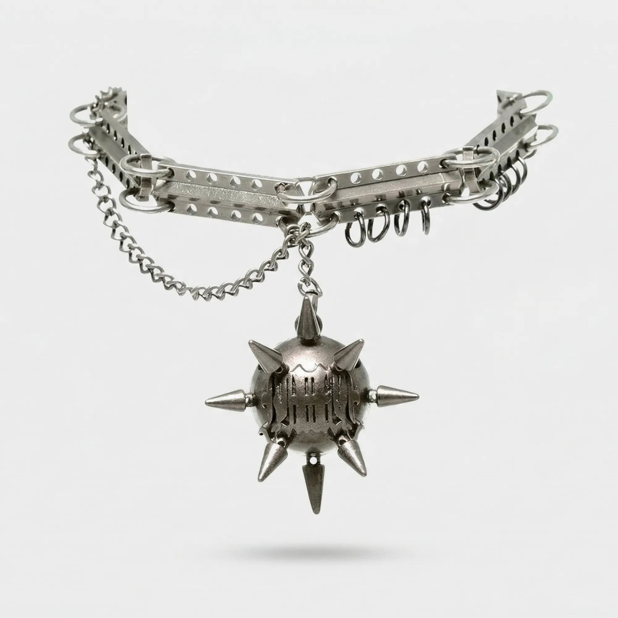 Cold Cyber Cross Necklace