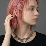 Cold Rivet Horseshoe Necklace