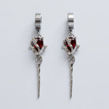 Cold Blood Rose Hoops
