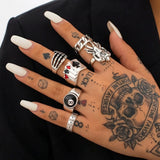 Cold Skull & Claw Vintage Ring Set (4PCS)
