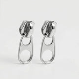 Cold Zipper Slider Earrings
