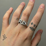 Cold Fu#k Letter Ring