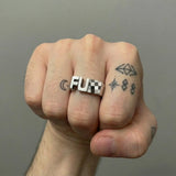 Cold Fu#k Letter Ring