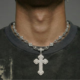 Cold Iced Eye Cross Tennis Chain