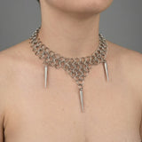 Cold Spliced O-Ring Rivet Necklace